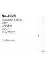 InLight Κρεμαστό φωτιστικό, Alabaster, 25W, 2750 lm, 3CCT (by switch on base)D:6X60cm(4098)