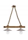 Heronia ΜΙΧ-150RAGA 2/L ROPE ΜΙΧ-WH-BR ΚΡΕΜΑΣΤΟ