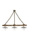 Heronia ΜΙΧ-150RAGA 3/L ROPE ΜΙΧ-WH-BR ΚΡΕΜΑΣΤΟ