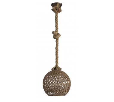 Heronia SILK-01 Φ20 ROPE NATURAL UT-BR 1/L Ε/27