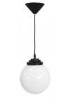 Heronia Φωτιστικό Κρεμαστό LP-100K Φ20 1L BLACK