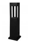 Heronia D-286 BLACK ΕΔΑΦΟΥΣ ΤΕΤΡΑΓΩΝΟ GU10 ΠΛΑΣΤΙΚΟ 22x22x78cm
