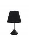 Heronia TL-04 Φ25 BLACK-BLACK ΠΟΡΤΑΤΙΦ Ε/27 ΜΕ ΑΜΠΑΖΟΥΡ ΚΩΝΙΚΟ