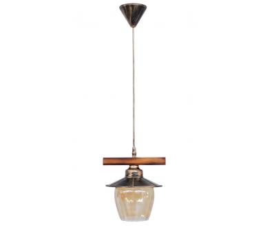 Heronia R-98CABLE WOOD 1/L BRONZE ΚΡΕΜΑΣΤΟ ΞΥΛ.ΓΥΑΛΙ ΜΕΛΙ ΜΕ ΤΑΜΠΛΑ