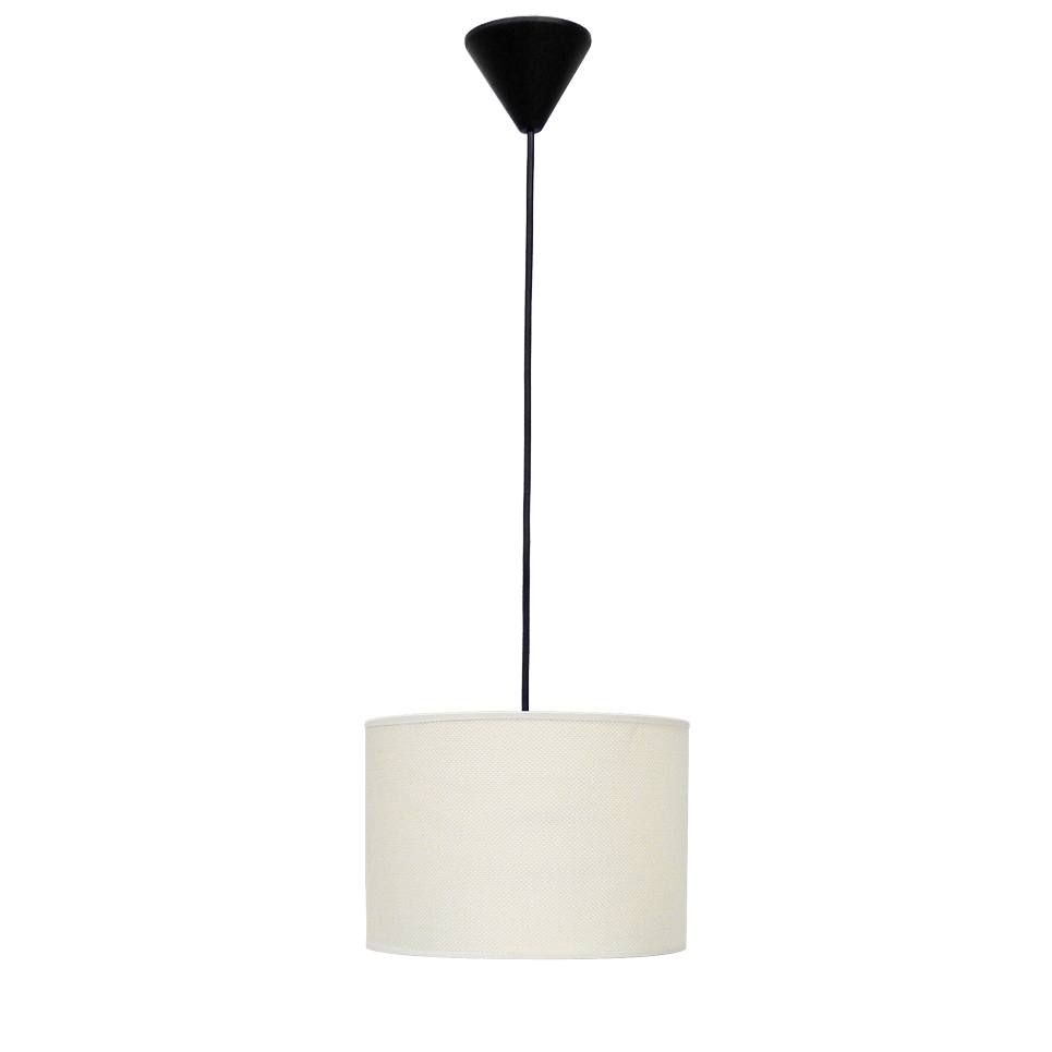 Heronia ΗΚ-01 ΛΕΥΚΟ/ΚΡΕΜ Φ20 ΚΥΛΙΝΔΡΟΣ ΚΡΕΜΑΣΤΟ 1/L Ε/27 ME ΚΑΛΩΔΙΟ ΑΜΠΑΖΟΥΡ
