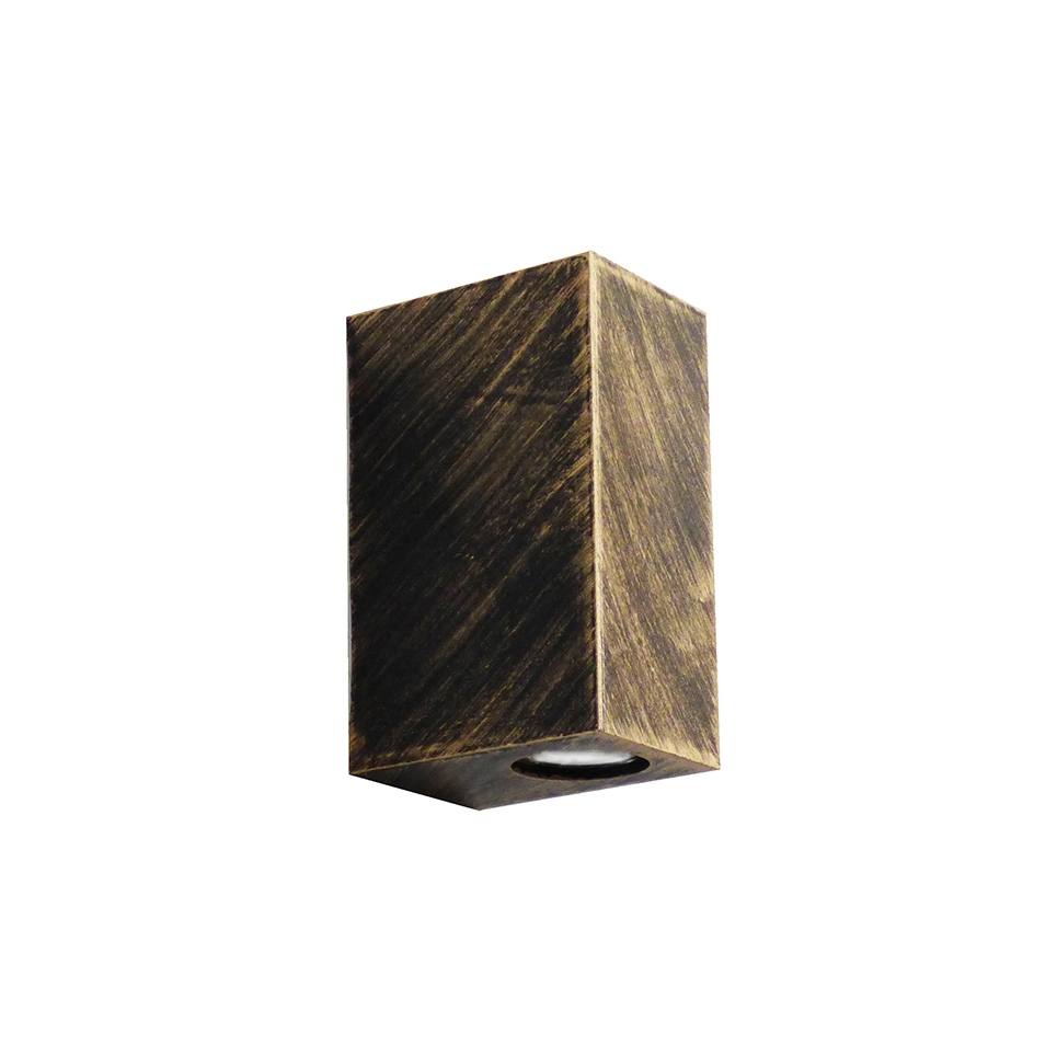 Heronia C-042 BRONZE 2/L UP-DOWN ΣΠΟΤ ΤΕΤΡΑΓΩΝΟ 2XGU10