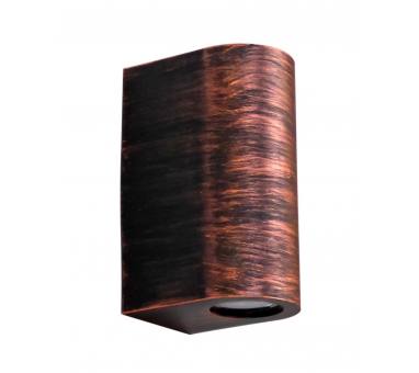 Heronia C-032 COPPER 2/L UP-DOWN ΣΠΟΤ ΚΥΛΙΝΔΡΟΣ 2XGU10