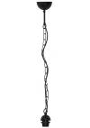 Heronia E/27K 1/L CHAIN BLACK ΑΝΑΡΤΗΣΗ ΑΛΥΣΙΔΑ ΡΟΔΕΛΑ