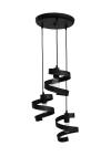 Heronia FLEXI-01 BLACK 3L PENDEL ΜΟΝΤΕΡΝΟ ΚΡΕΜΑΣΤΟ Ε/27