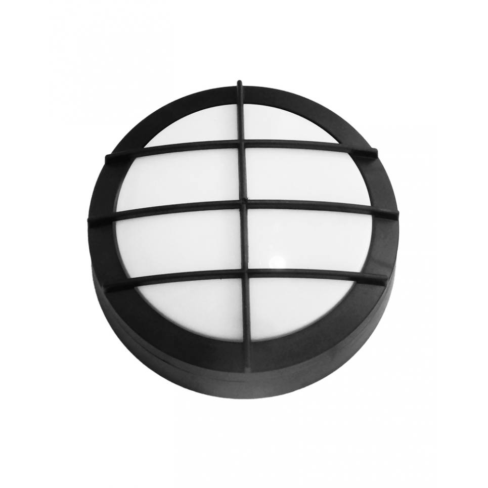 Heronia D-207 S BLACK ΣΤΕΓΑΝΗ ΕΠΙΤΟΙΧΙΑ ΠΛΑΦΟΝΙΕΡΑ ΕΞΩΤ. ΧΩΡΟΥ ΕΝΣΩΜΑΤΩΜΕΝΟ LED