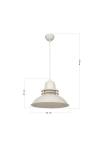 Heronia ΚΡΕΜΑΣΤΟ VINTAGE ΠΥΡΟΦΑΝΙ ΜΕΤΑΛΛΙΚΟ ZOE 1/L CREAM  Ε/27