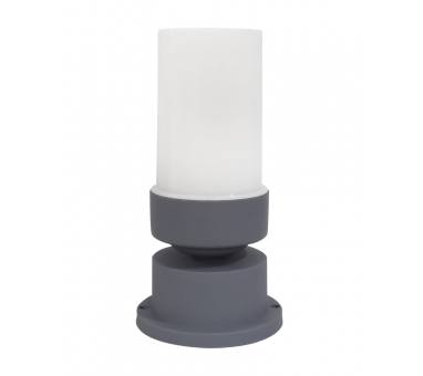 Heronia D-06E GREY Δαπέδου/εδάφους H23CM φωτιστικό Ε/27 γκρί