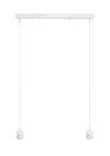 Heronia Ράγα φωτιστικού οροφής E/27 RAGA 2L WHITE METAL