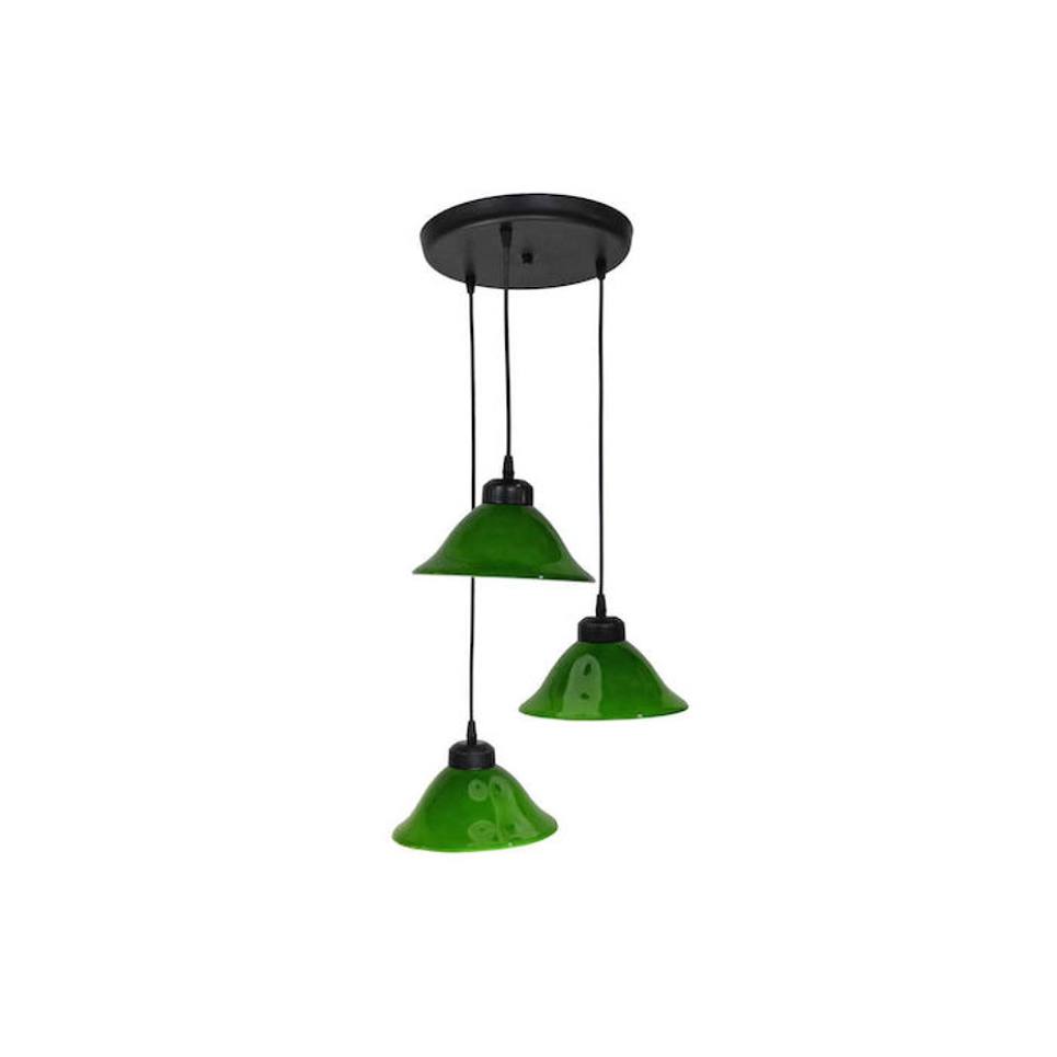 Heronia GREEN PENDEL 3/L φωτιστικό οροφής/κρεμαστό ανισόπεδο Ε/27