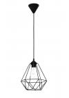 Heronia DM-02 PENDEL 1/L BLACK ΚΡΕΜΑΣΤΟ ΑΝΙΣΟΠΕΔΟ ΔΙΑΜΑΝΤΙ Φ23