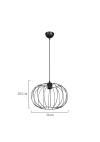 Heronia DM-06 BLACK 1/L ΟΒΑΛ ΚΡΕΜΑΣΤΟ ΣΥΡΜΑΤΙΝΟ