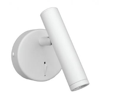 Inlight Φωτιστικό Τοίχου LED 3W, 3000K, Λευκό D:2,5x11,2cm (43078-White)