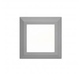 Heronia Φωτιστικό επιτοίχιο πλαφονιέρα HER-09 LED GREY εξωτερικού χώρου