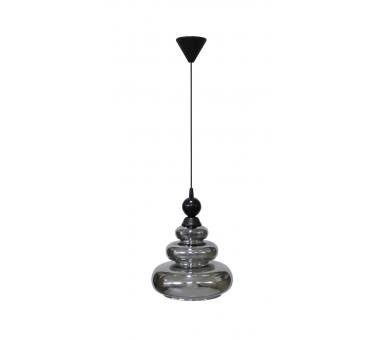 Heronia GL-6030/25 1L -B- ΜΠΙΛΙΑ PENDEL FUME Φ25 ΓΥΑΛΙΝΟ ΚΡΕΜΑΣΤΟ