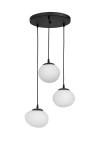Heronia Φωτιστικό /οροφής ανισόπεδο GL-800/3L PENDEL BL-WHITE VOTSALO