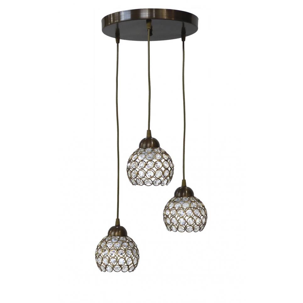 Heronia CHRIS/3L PENDEL BRONZE ΚΡΥΣΤΑΛΛΟ