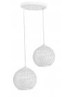 Heronia SILK-01 PENDEL 2/L WHITE ΚΡΕΜΑΣΤΟ