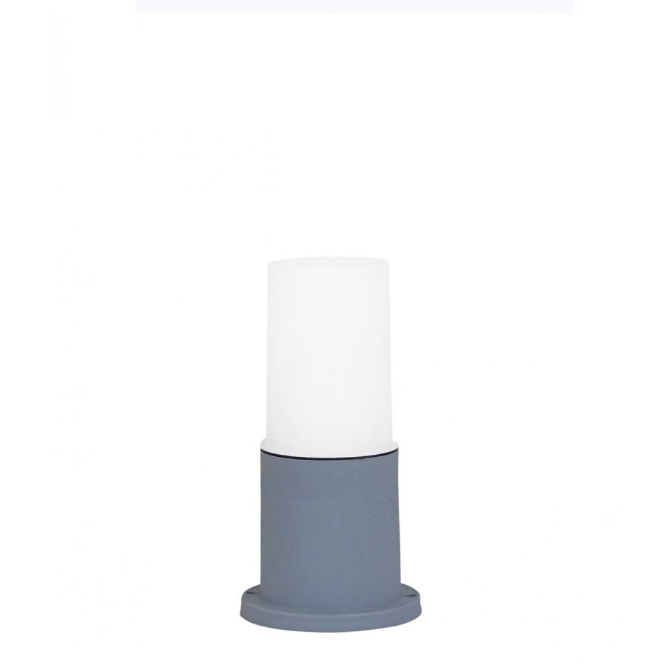 Heronia D-270 GREY ΕΔΑΦΟΥΣ ΚΥΛΙΝΔΡΙΚΟ OPAL ΣΚΕΤΟ ΠΛΑΣΤΙΚΟ 12x23cm