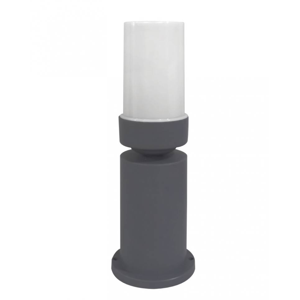 Heronia D-271 GREY ΕΔΑΦΟΥΣ ΚΥΛΙΝΔΡΙΚΟ OPAL ΣΚΕΤΟ ΠΛΑΣΤΙΚΟ 12x35cm