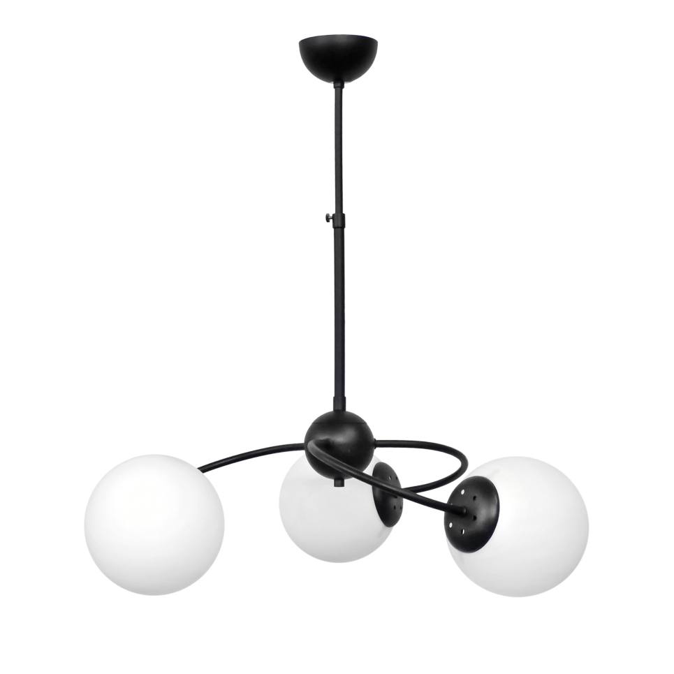 Heronia TOP/3L BLACK-WHITE ΠΟΛΥΦΩΤΟ Ε/27 ΜΕ ΜΠΑΛΛΕΣ