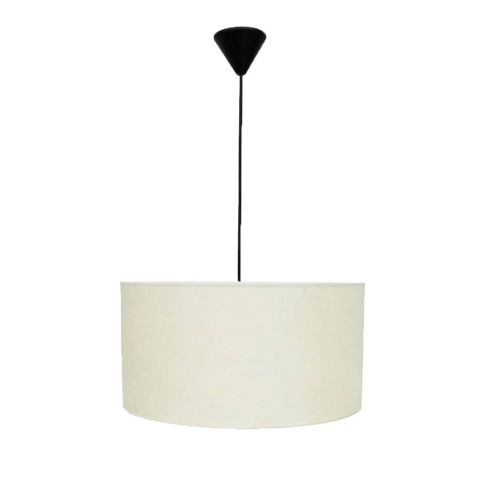 Heronia ΗΚ-01 ΛΕΥΚΟ/ΚΡΕΜ Φ40 ΚΥΛΙΝΔΡΟΣ ΚΡΕΜΑΣΤΟ 1/L Ε/27 ME ΚΑΛΩΔΙΟ ΑΜΠΑΖΟΥΡ