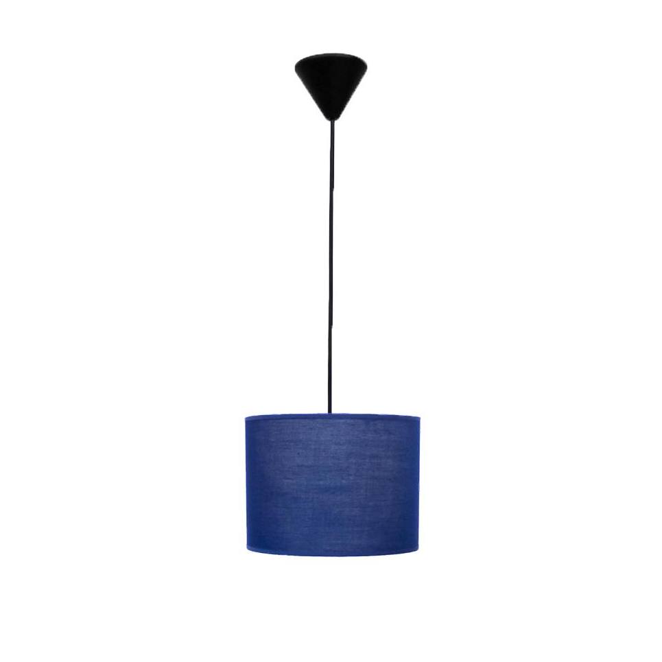 Heronia ΗΚ-08 ΜΠΛΕ Φ20 ΚΥΛΙΝΔΡΟΣ ΚΡΕΜΑΣΤΟ 1/L Ε/27 ME ΚΑΛΩΔΙΟ ΑΜΠΑΖΟΥΡ