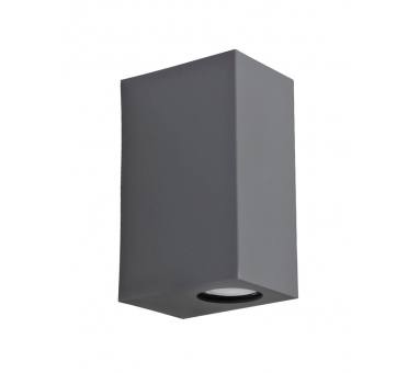 Heronia C-042 GREY 2/L UP-DOWN ΣΠΟΤ ΤΕΤΡΑΓΩΝΟ 2XGU10