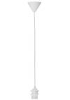 Heronia ΑΝΑΡΤΗΣΗ Ε/27 WHITE PENDEL ΡΟΔΕΛΑ ΚΡΕΜΑΣΤΟ