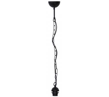 Heronia E/27K 1/L CHAIN BLACK ΑΝΑΡΤΗΣΗ ΑΛΥΣΙΔΑ ΡΟΔΕΛΑ