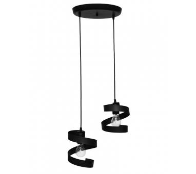 Heronia FLEXI-01 BLACK 2L PENDEL ΜΟΝΤΕΡΝΟ ΚΡΕΜΑΣΤΟ Ε/27