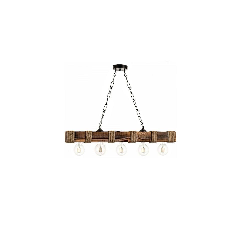 Heronia UT-8X8 5L ΔΟΚΑΡΙ WOOD-CHAIN ΚΡΕΜΑΣΤΟ ΧΩΝΕΥΤΑ ΝΤΟΥΙ Ε/27