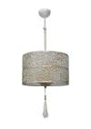 Heronia DAMASCUS 1L WHITE-BRONZE ΚΡΕΜΑΣΤΟ Ε/27