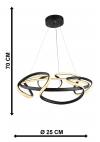 Heronia ORION-50 LED BLACK 120W 3000K/4000K/6500K ΦΩΤΙΣΤΙΚΟ LED
