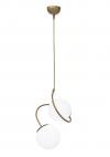 Heronia Κρεμαστό φωτιστικό TAIL 2/L GOLD MAT