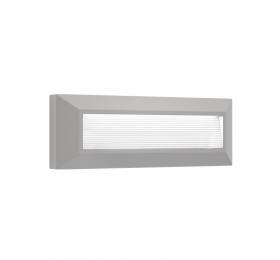 Heronia Φωτιστικό επιτοίχιο πλαφονιέρα HER-08 GREY LED εξωτερικού χώρου.
