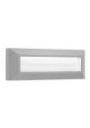 Heronia Φωτιστικό επιτοίχιο πλαφονιέρα HER-08 GREY LED εξωτερικού χώρου.