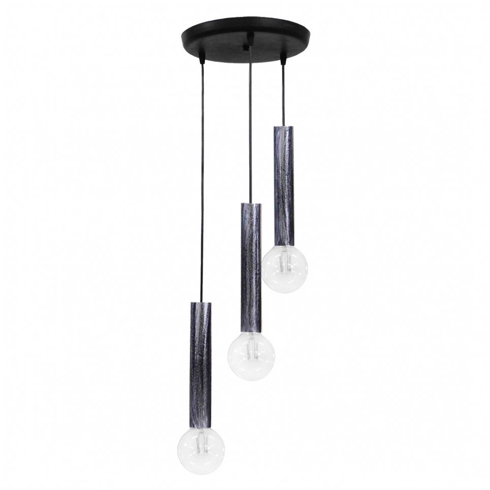 Heronia S-42PENDEL 3/L SILVER ΚΡΕΜΑΣΤΟ ΣΩΛΗΝΕΣ