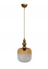 Heronia GL-6010/20 1L -B- PENDEL MELI Φ20 ΓΥΑΛΙΝΟ ΚΡΕΜΑΣΤΟ