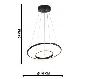 Heronia CRONOS/2- 60/40  LED BLACK