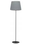 Heronia HFLB-04 ΚΩΝ.Φ40 FLOOR LAMP BLACK-ΓΚΡΙ ΔΑΠΕΔΟΥ ΜΕ ΑΜΠΑΖΟΥΡ Φ40 ΚΩΝΙΚΟ