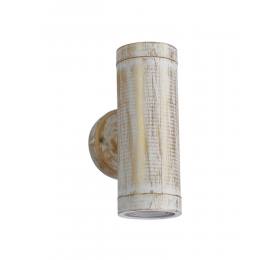 Heronia CH-02 WHITE-BRONZE GU10 PLASTIC 2/L UP-DOWN ΣΠΟΤ