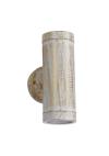 Heronia CH-02 WHITE-BRONZE GU10 PLASTIC 2/L UP-DOWN ΣΠΟΤ