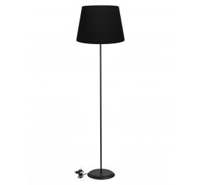 Heronia HFLB-03 ΚΩΝ. Φ40 FLOOR LAMP BLACK-ΜΑΥΡΟ ΔΑΠΕΔΟΥ ΜΕ ΑΜΠΑΖΟΥΡ Φ40 ΚΩΝΙΚΟ