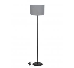 Heronia HFLB-04 FLOOR Φ30 ΚΥΛ. BLACK-ΓΚΡΙ ΔΑΠΕΔΟΥ ΜΕ ΑΜΠΑΖΟΥΡ Φ30 ΚΥΛΙΝΔΡΟ