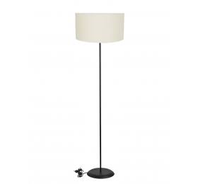 Heronia HFLB-01 FLOOR LAMP BL-ΛΕΥΚΟ/ΚΡΕΜ ΔΑΠΕΔΟΥ ΜΕ ΑΜΠΑΖΟΥΡ Φ40 ΚΥΛΙΝΔΡΟ